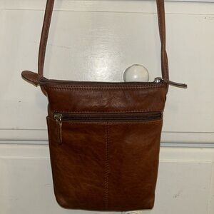 Brown Leather Crossbody Bag
